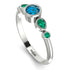 Bezel Symmetrical Blue Topaz Ring - Ivy No. 506