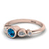 Bezel Symmetrical Blue Topaz Ring - Ivy No. 502 image 3