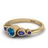 Bezel Symmetrical Blue Topaz Ring - Ivy No. 513