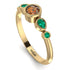 Bezel Symmetrical Brown Diamond Ring - Ivy No. 1104 image 3