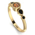 Bezel Symmetrical Brown Diamond Ring - Ivy No. 1107 image 3