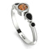 Bezel Symmetrical Brown Diamond Ring - Ivy No. 1109