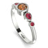 Bezel Symmetrical Brown Diamond Ring - Ivy No. 1112 image 3