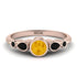 Bezel Symmetrical Citrine Ring - Ivy No. 608