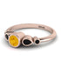 Bezel Symmetrical Citrine Ring - Ivy No. 608