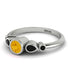 Bezel Symmetrical Citrine Ring - Ivy No. 609