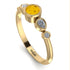 Bezel Symmetrical Citrine Ring - Ivy No. 601