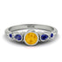 Bezel Symmetrical Citrine Ring - Ivy No. 615