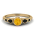 Bezel Symmetrical Citrine Ring - Ivy No. 607