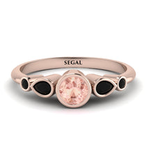 Bezel Symmetrical Morganite Ring - Ivy No. 908 image 1