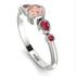 Bezel Symmetrical Morganite Ring - Ivy No. 912 image 3