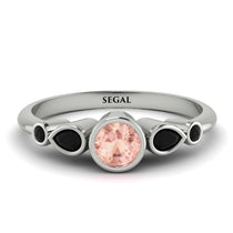 Bezel Symmetrical Morganite Ring - Ivy No. 909 image 1