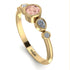 Bezel Symmetrical Morganite Ring - Ivy No. 901 image 3