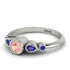 Bezel Symmetrical Morganite Ring - Ivy No. 915 image 2