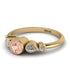 Bezel Symmetrical Morganite Ring - Ivy No. 901 image 2