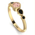 Bezel Symmetrical Morganite Ring - Ivy No. 907