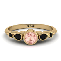 Bezel Symmetrical Morganite Ring - Ivy No. 907 image 1