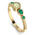 Bezel Symmetrical Peridot Ring - Ivy No. 604