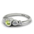 Bezel Symmetrical Peridot Ring - Ivy No. 603