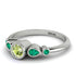 Bezel Symmetrical Peridot Ring - Ivy No. 606