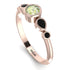 Bezel Symmetrical Peridot Ring - Ivy No. 608