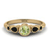 Bezel Symmetrical Peridot Ring - Ivy No. 607