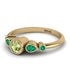 Bezel Symmetrical Peridot Ring - Ivy No. 604