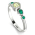 Bezel Symmetrical Peridot Ring - Ivy No. 606