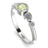 Bezel Symmetrical Peridot Ring - Ivy No. 603