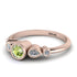 Bezel Symmetrical Peridot Ring - Ivy No. 602
