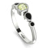 Bezel Symmetrical Peridot Ring - Ivy No. 609