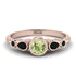 Bezel Symmetrical Peridot Ring - Ivy No. 608