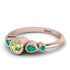 Bezel Symmetrical Peridot Ring - Ivy No. 605
