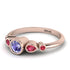 Bezel Symmetrical Tanzanite Ring - Ivy No. 211