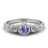 Bezel Symmetrical Tanzanite Ring - Ivy No. 203
