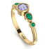 Bezel Symmetrical Tanzanite Ring - Ivy No. 204