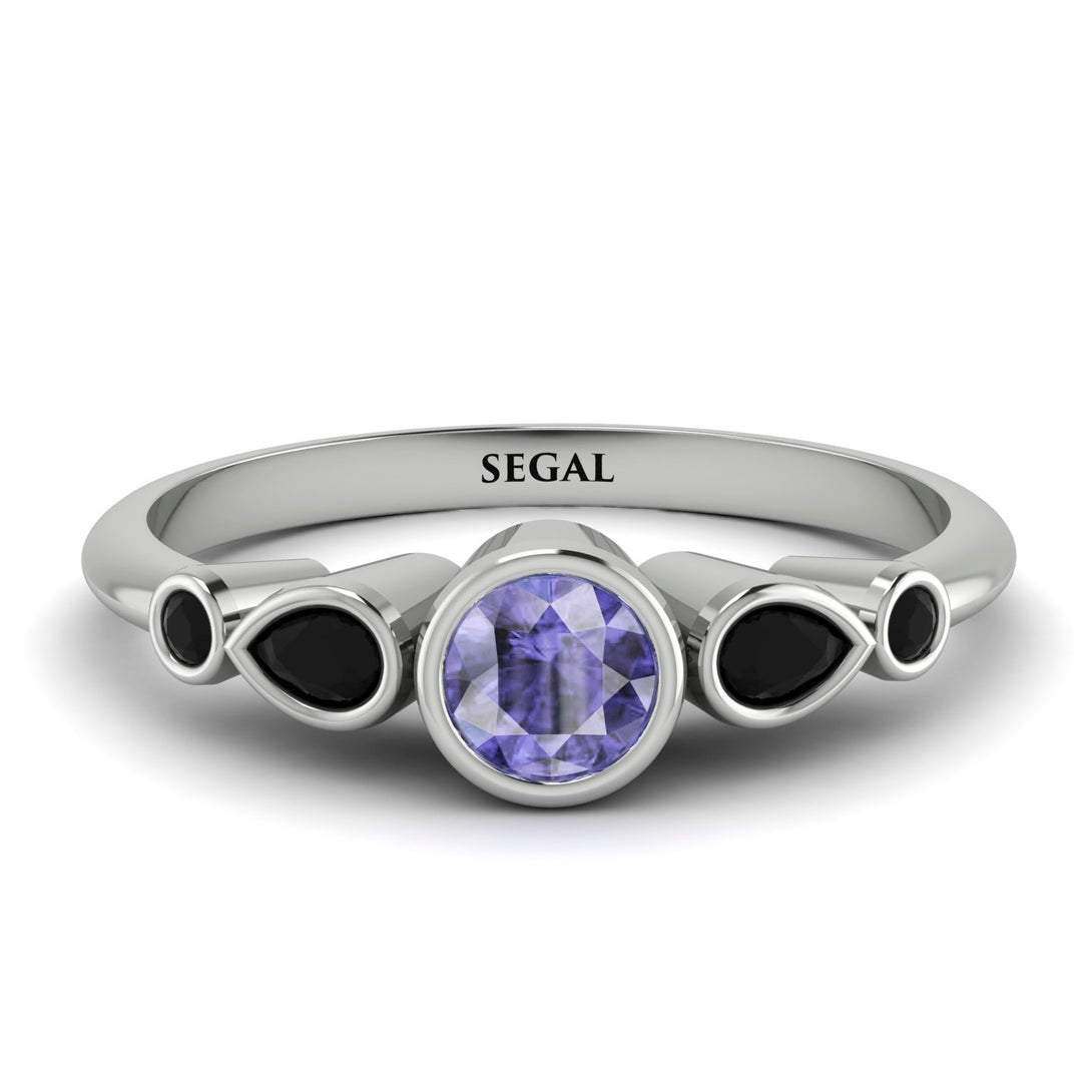 Bezel Symmetrical Tanzanite Ring - Ivy No. 209