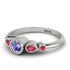 Bezel Symmetrical Tanzanite Ring - Ivy No. 212