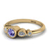Bezel Symmetrical Tanzanite Ring - Ivy No. 201