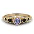 Bezel Symmetrical Tanzanite Ring - Ivy No. 207