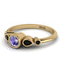 Bezel Symmetrical Tanzanite Ring - Ivy No. 207