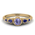 Bezel Symmetrical Tanzanite Ring - Ivy No. 213