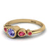 Bezel Symmetrical Tanzanite Ring - Ivy No. 210