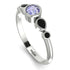 Bezel Symmetrical Tanzanite Ring - Ivy No. 209