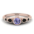 Bezel Symmetrical Tanzanite Ring - Ivy No. 208