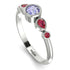 Bezel Symmetrical Tanzanite Ring - Ivy No. 212