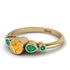 Bezel Symmetrical Yellow Diamond Ring - Ivy No. 1004 image 2
