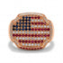 American Flag Men Signet Ring - Carl No. 5