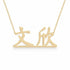 Chinese Gold Name Necklace – Wenxin – 文欣 | 14K Solid Gold