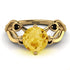 Citrine Blossom 14K Golden Nature Inspired Engagement Ring - Haley No. 607 image 2